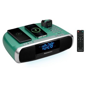 Studebaker SB5050TE Workstation Hi-Fi Music System with FM Radio - Teal - 1 of 4