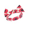 Touched by Nature Baby Girl Organic Cotton Swaddle Blanket and Headband or Cap, Poppy, One Size - 4 of 4