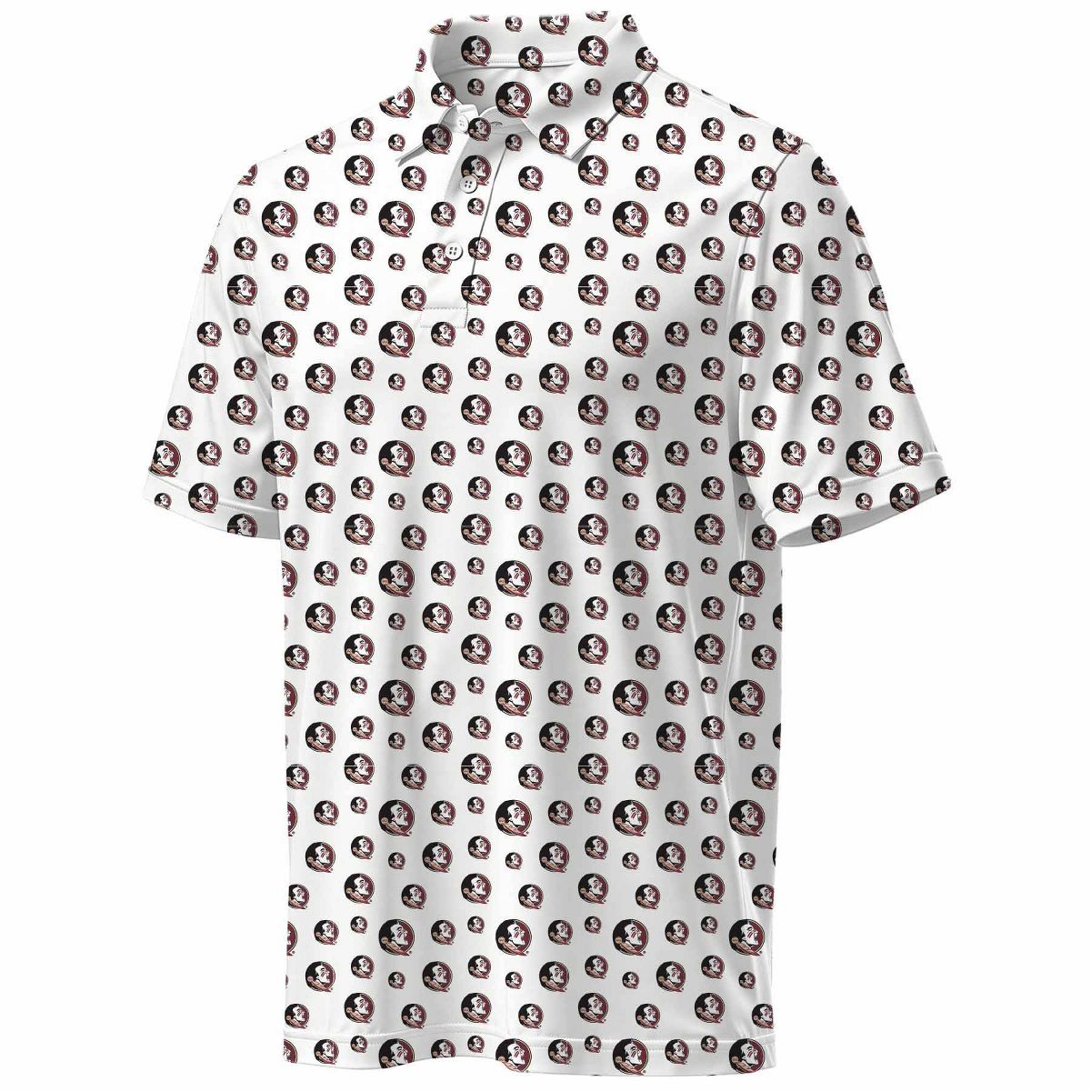 NCAA Florida State Seminoles Men's All Over Polo Shirt