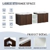 Okak Floating Bathroom Vanity with Sink Combo, Bathroom Sink Vanity with Soft Close Doors/Cabinets, Bathroom Sink Cabinet for Bathroom,Oak - 4 of 4