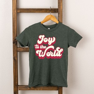 The Juniper Shop Retro Joy To The World Toddler Short Sleeve Tee - 1 of 2