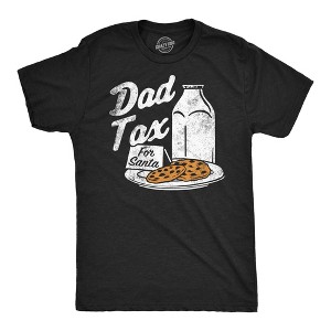 Mens Funny T Shirts Dad Tax Cookies Sarcastic Christmas Graphic Novelty Tee For Men - Crazy Dog Men's T Shirt - 1 of 4
