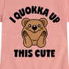 Girls' - Instant Message - I Quokka Up This Cute Fitted Short Sleeve Graphic T-Shirt - 2 of 4