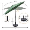 Ainfox 7.5ft Patio Umbrella With Modern Umbrella Base - 4 of 4