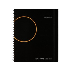 AT-A-GLANCE Plan. Write. Remember. 8.5" x 11" Daily Planner Poly Cover Black/Orange (70-6209-05-25) - 1 of 3