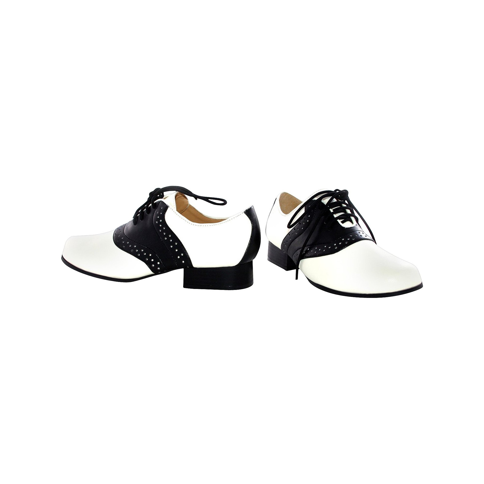 Halloween Girls' Saddle Shoes Black/White Costume - X-Large, Girl's, Size: XL (4-5)