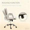 Okak Modern Adjustable Swivel Office Chair with Armrests & Wheels,Plush Comfort Task Chair for Home Office,Living Room - 4 of 4