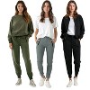 Womens Fleece Joggers 3 Pack Ultra Soft Comfort Pack - 2 of 4