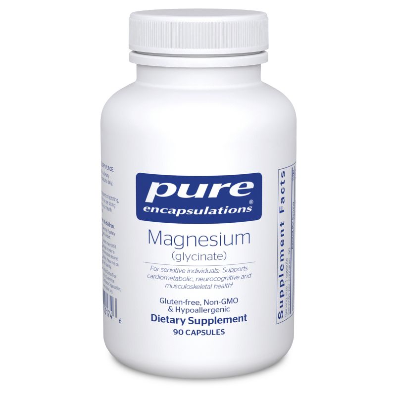 Pure Encapsulations Magnesium (Glycinate) - Supplement to Support Stress Relief, Sleep, Heart Health, Nerves, Muscles, and Metabolism, 1 of 10