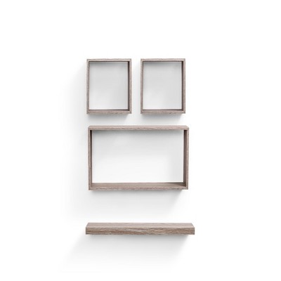 Dsvimoy Planter Stands and Holders Planter Stands Shelf with Invisible Brackets for Home Storage, Beige, 19"*11"*5"