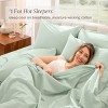 260 Thread Count Organic Cotton Percale Bed Sheet Set by Bare Home - 3 of 4