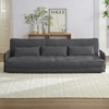 Mjkone Muti-Functional Folding Futon Sofa Bed Floor Sofa Bed，3-Seater Lazy Sofa with Pillows,6 Position Adjustable Backrest - 3 of 4