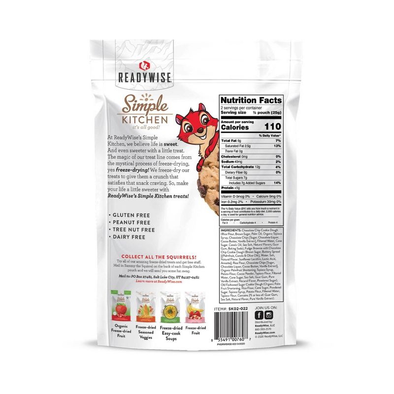 ReadyWise Simple Kitchen Cookie Dough Medley Freeze-Dried Dessert - 10.8oz/6ct, 4 of 7