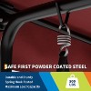 3 Person Patio Swing Chair with Canopy, Convertible Canopy Hanging Glider Lounge Chair, Patio Swing With Adjustable Tilt Shade for Garden, Outdoor - 4 of 4