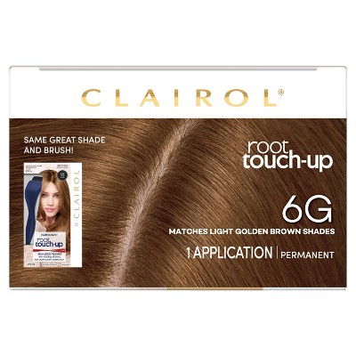 Clairol Root Touch-Up Permanent Hair Color - 6G Light Golden Brown - 1 Kit, 6G Light Golden Brown-