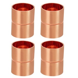 Unique Bargains HVAC Air Conditioning Refrigeration Rolled Tube Stop Welding Joint Copper Pipe Coupling Fittings - 1 of 4