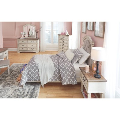 Twin Beige Tufted Upholstered Wood Panel Headboard