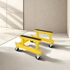 NAYSAYE Hand Truck Dolly Heavy Duty Motorcycle Cradle Dolly with Steel Frame for Garage and Shop, Yellow, 20"*12"*28" - 2 of 4