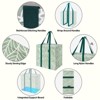 4pc Grocery Shopping Tote Bags - HOMLUX™: Foldable, Reusable - 3 of 4