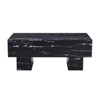 FONTOI Coffee Table with Patterns, Side Table with Spacious Top, Easy to Clean, Black, 21.6"*17.2"*43.3" - 4 of 4