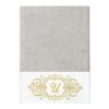 Linum Home Textiles 100% Turkish Cotton MONICA Gold Thread 3PC Embellished Towel Set - 2 of 4