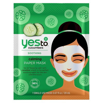 Cucumbers Calming Paper Face Mask - 1ct 