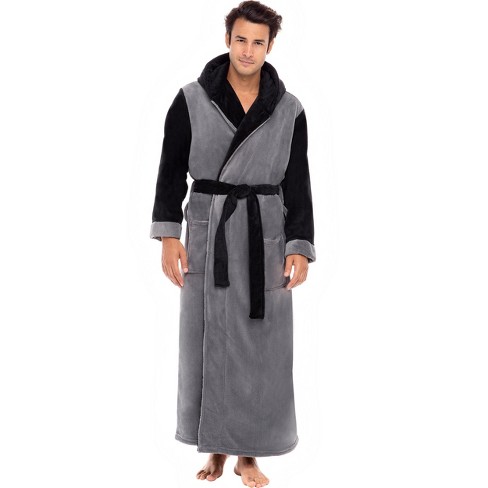 Plush Bathrobe Alexander Del Rossa Mens Warm Fleece Robe