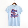 Simply Sage Market Women's Stars and Stripes Cursive Short Sleeve Garment Dyed Tee - 3 of 3