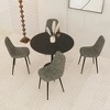 31.5" Black Round Dining Kitchen Dining Table 2-4 People - 2 of 4