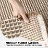 Attop Set of 2 Waffle Bathroom Rugs, Boho Bath Rugs Non Slip Washable,Ultra Soft Rubber Backed Shower Mats for Bathroom Floor - 4 of 4