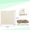 Unique Bargains Rounded Rectangle Blank Wood Tags with Hole and 32.8 Ft Rope 20 Pcs - 2 of 4
