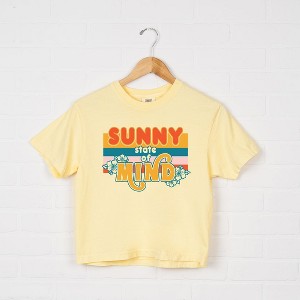 Simply Sage Market Women's Sunny State Of Mind Short Sleeve Relaxed Fit Cropped Tee - 1 of 3