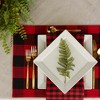 DII Buffalo Check Placemat Set 4 Piece, Red/Black, 13x19" - 2 of 4