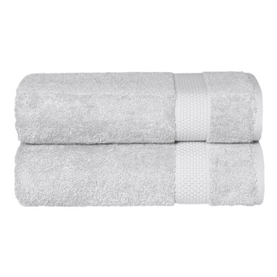 Linum Home Textiles 100% AEGEAN Long Staple Turkish Cotton STARLIGHT Terry Bath Towels (Set of 2)