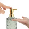 Unique Bargains Durable Cylinder Twill Lines Soap Dispenser 1 Pc - 3 of 4