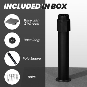 Crestlive Products  45lbs Patio Umbrella Base - Heavy Duty Outdoor Patio Market Umbrella Stand - 1 of 4