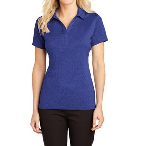 Mafoose Ladies Casual Moisture-Wicking Heather Contender Short Sleeve Polo Shirt - 1 of 4
