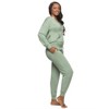 Felina - Aria 2-Piece Zip-Up Top & Jogger Lounge Set - French Terry with Velvet Trim Loungewear - 2 of 3