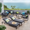 Christopher Knight Home Navan Outdoor Mesh and Aluminum 11 Seater Estate Collection with Cushions - 2 of 4
