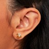 Disney Womens Minnie Mouse Birthstone Stud Earrings - 2 of 4