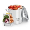 ROVSUN 52QT Stainless Steel Tamale Steamer, Ideal for Seafood Crab Vegetables lobster - 2 of 4