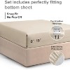 Premium Fitted Sheet Ultra Soft & Breathable - Deep Pocket for 8"-16" Mattresses - CGK Linens - 3 of 4
