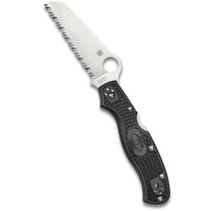 Spyderco Rescue 3 Folding Pocket Knife with 3.57" VG-10 Sheepfoot Blade | Get Extreme Cutting Power with the SpyderEdge | Secure Grip with FRN Handle - 1 of 4