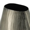 9.5x5.5x12" Aluminum Layered Chisel Oval Vase - 3 of 4