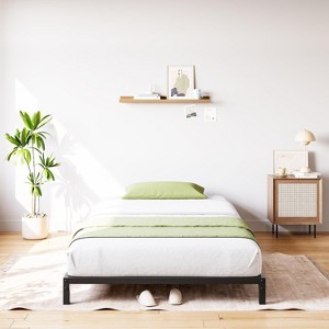 Bed Frame, 6 Inch Heavy Duty Metal Platform with Iron Slats, No Box Spring Needed, Supports up to 800 Lbs, Sturdy Bed Frame for Adults - 1 of 4