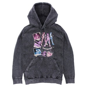 Mens KPop Demon Hunters Huntrix Cute Instant Film Portrait Lightweight Hoodie - 1 of 2