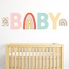 Big Dot of Happiness Hello Rainbow - Peel and Stick Boho Baby Shower Standard Banner Wall Decals - Baby - 2 of 4