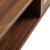 Sapphtopaz Modern Rattan Coffee Table with Sliding Door Storage, Solid Wood Legs, Storage Living Room Tables, Center Table for Living Room - 2 of 4