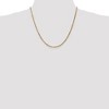 Black Bow Jewelry 2.5mm, 14k Yellow Gold, Diamond Cut, Milano Rope Chain Necklace - 2 of 4