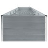 vidaXL Garden Raised Bed Galvanized Steel 236.2"x31.5"x17.7" Gray - 4 of 4